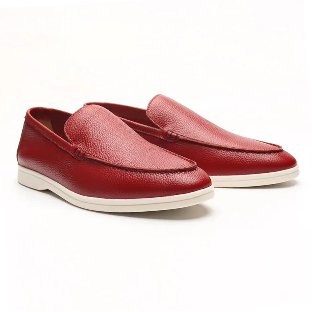 Handcrafted Cowhide Leather Slip-On Loafers