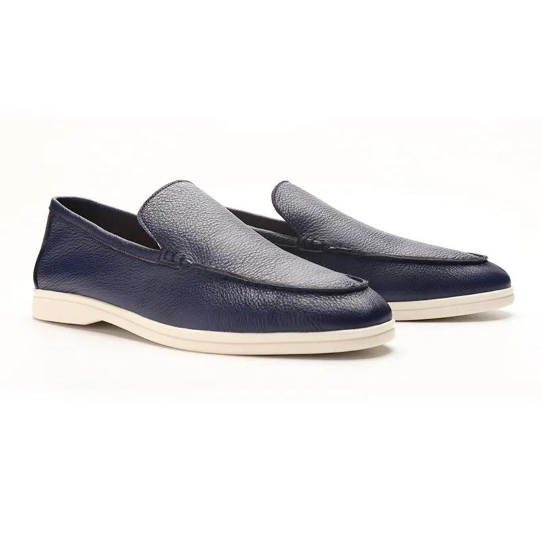 Handcrafted Cowhide Leather Slip-On Loafers