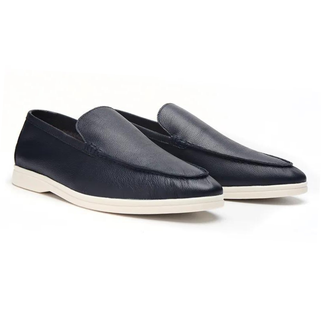 Handcrafted Cowhide Leather Slip-On Loafers