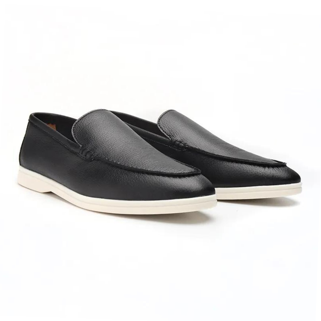 Handcrafted Cowhide Leather Slip-On Loafers