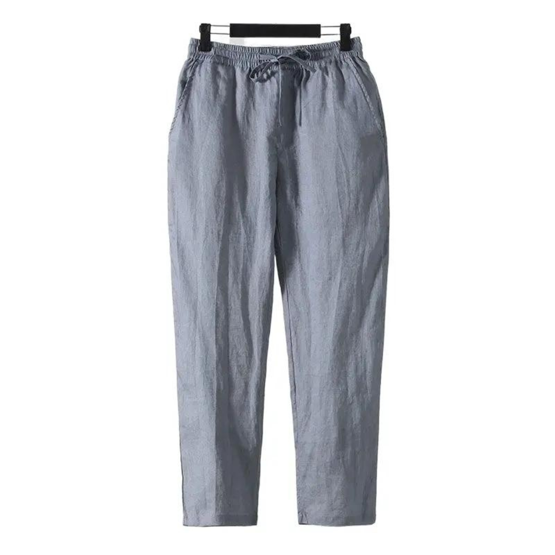 Fez - Straight Fit Linen Pants