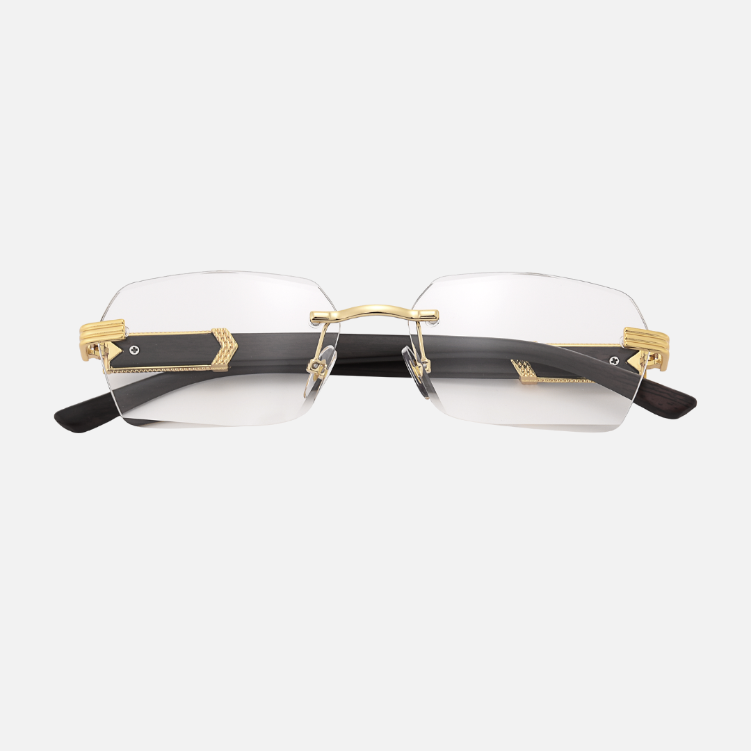 By Aurellian Wood & Gold-Plated UV-400 Sunglasses