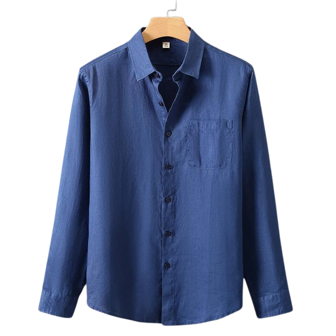 Riviera Elegance - Luxurious Linen Shirt