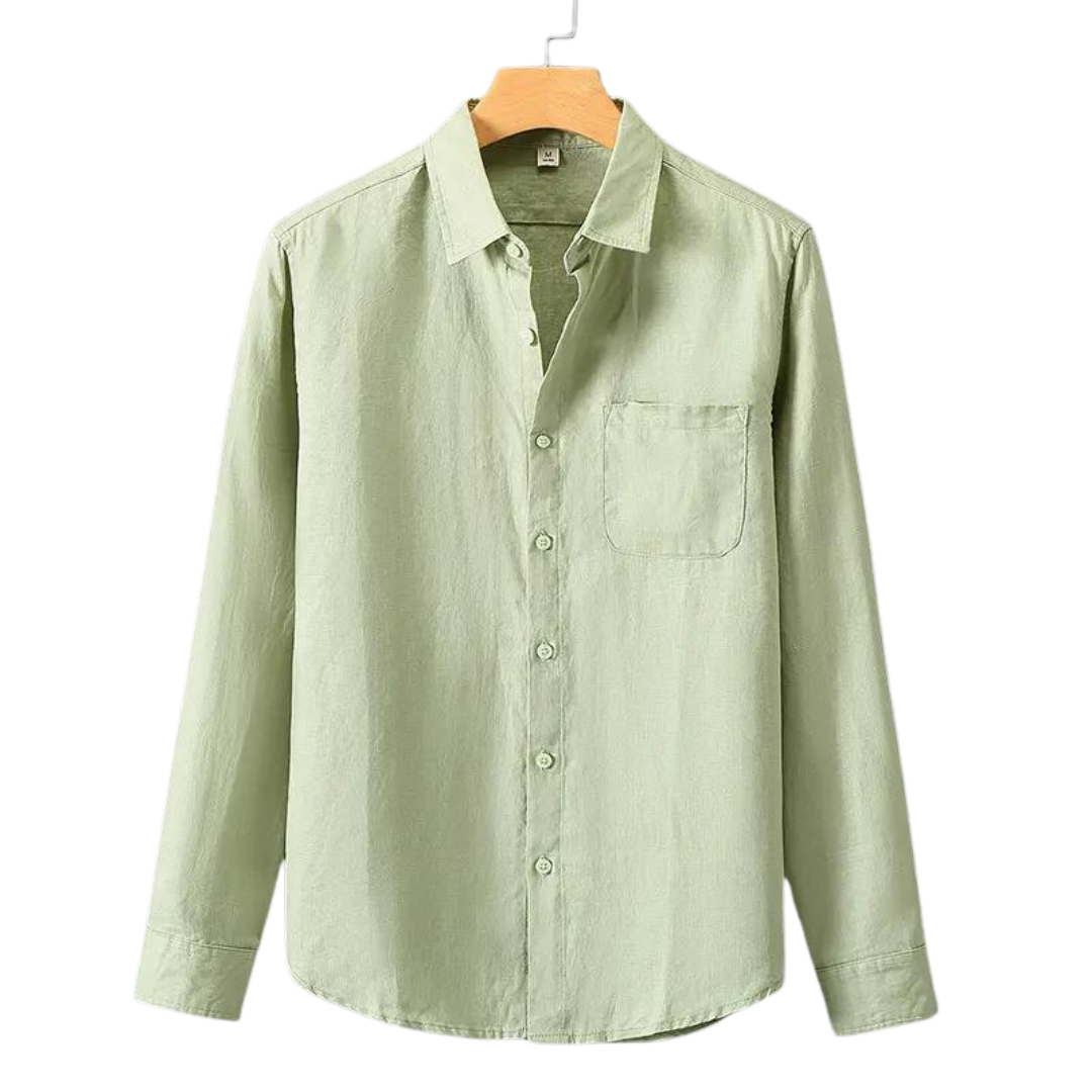Riviera Elegance - Luxurious Linen Shirt