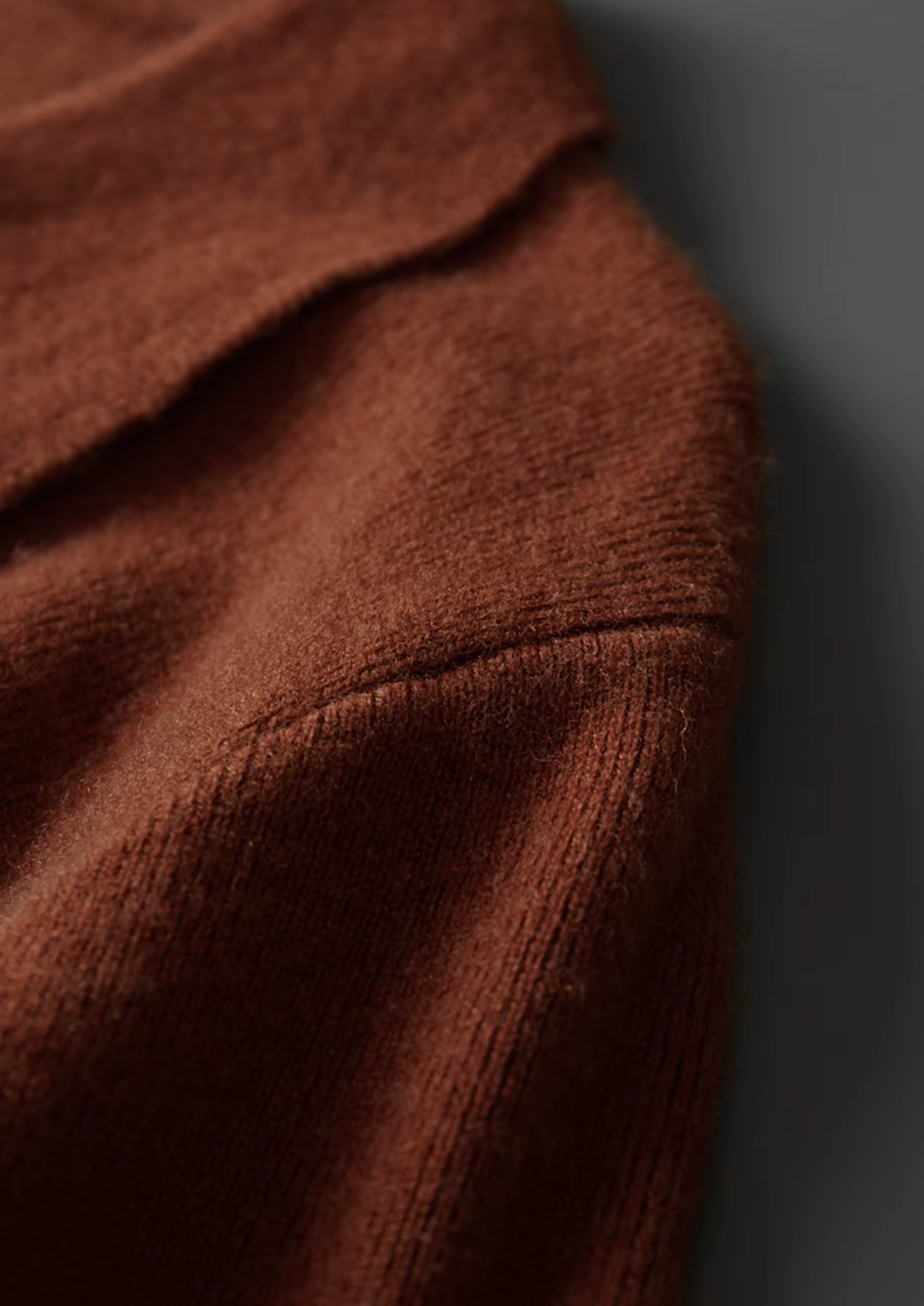 WOOL RIBBED POLO WITHOUT BUTTONS