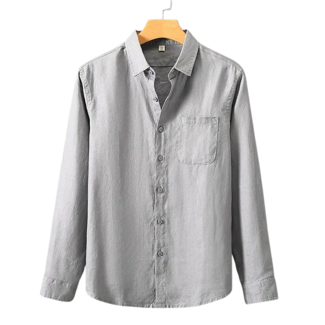 Riviera Elegance - Luxurious Linen Shirt