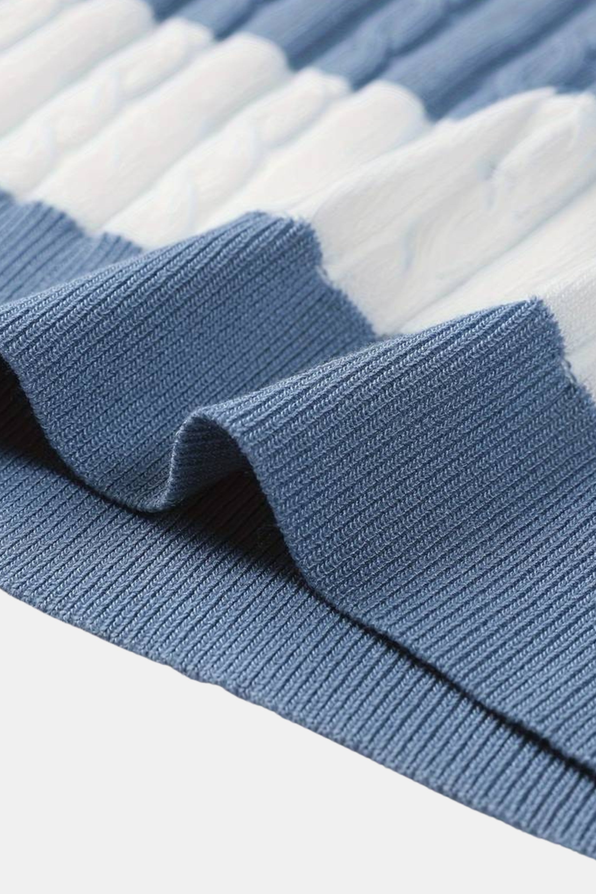 Polo with White Stripes