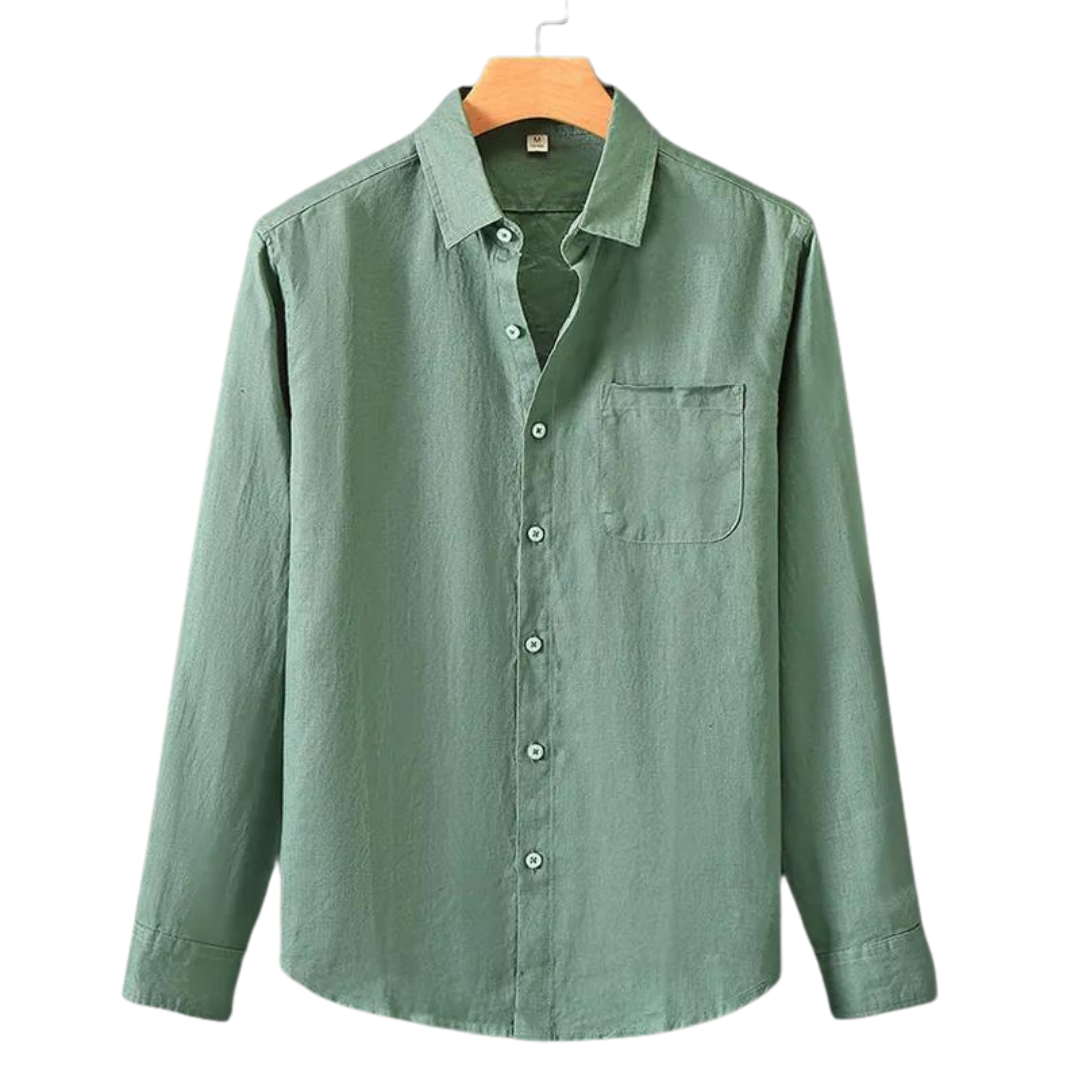 Riviera Elegance - Luxurious Linen Shirt