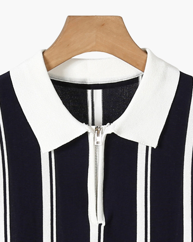 Half-Zip Split Design