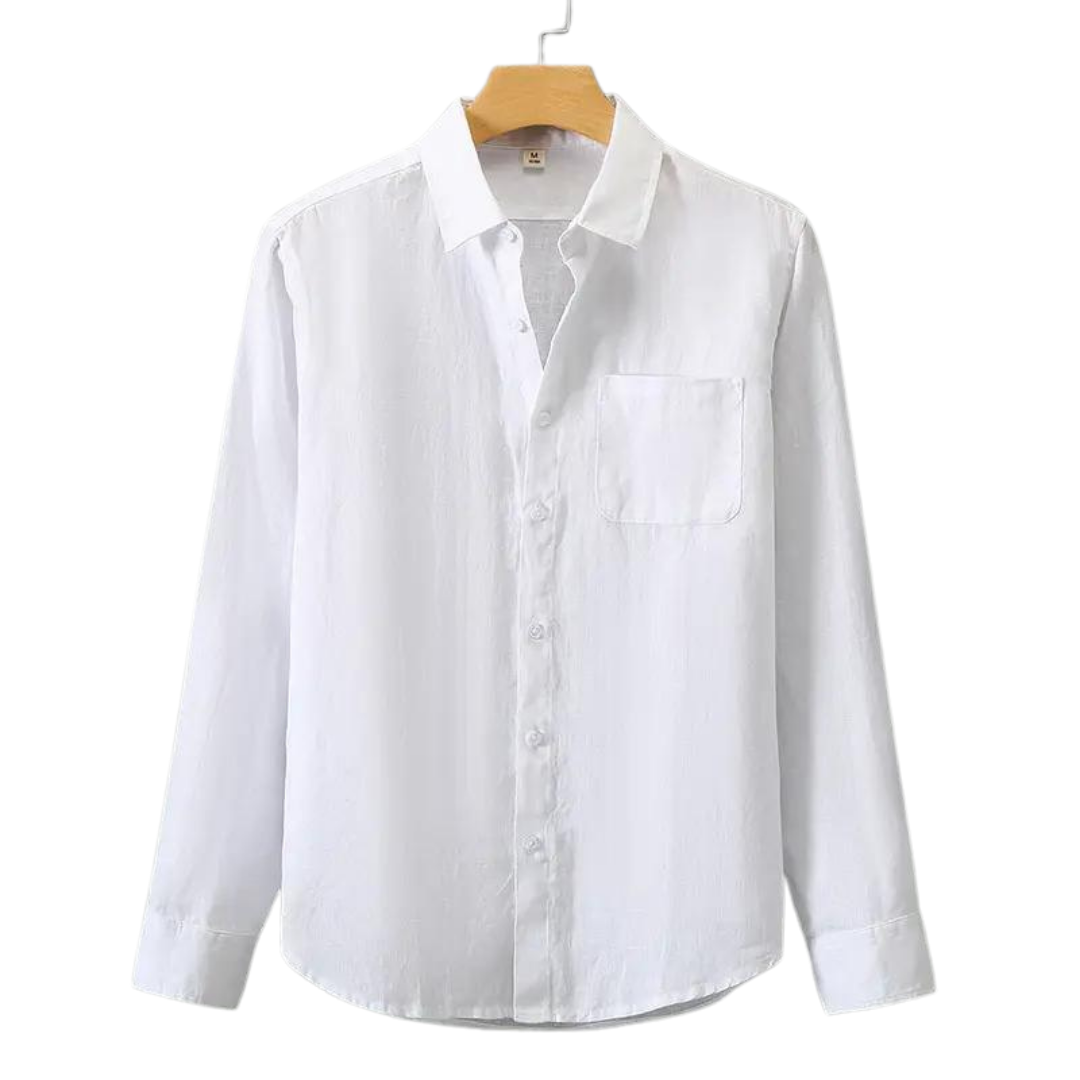 Riviera Elegance - Luxurious Linen Shirt
