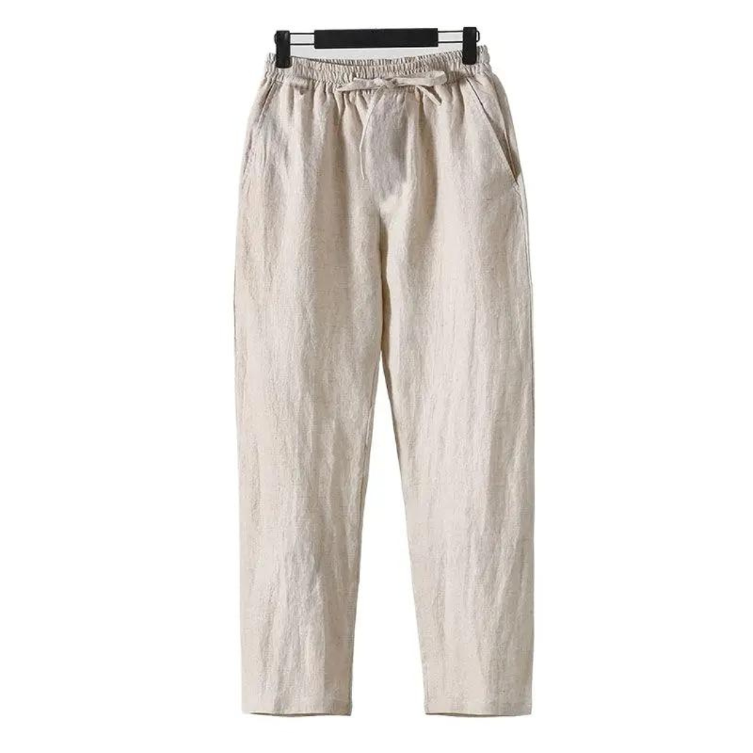 Fez - Straight Fit Linen Pants