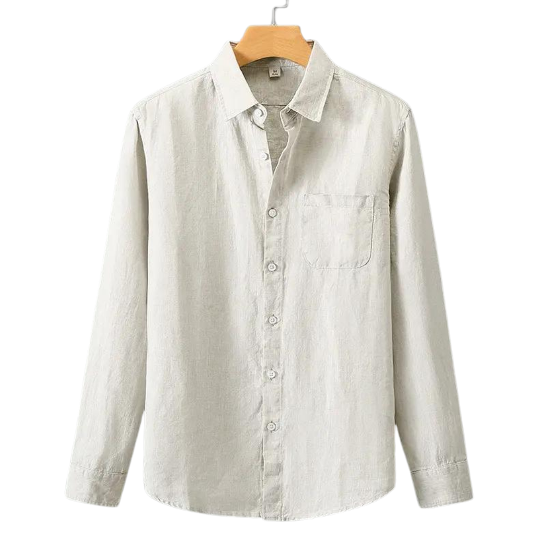 Riviera Elegance - Luxurious Linen Shirt