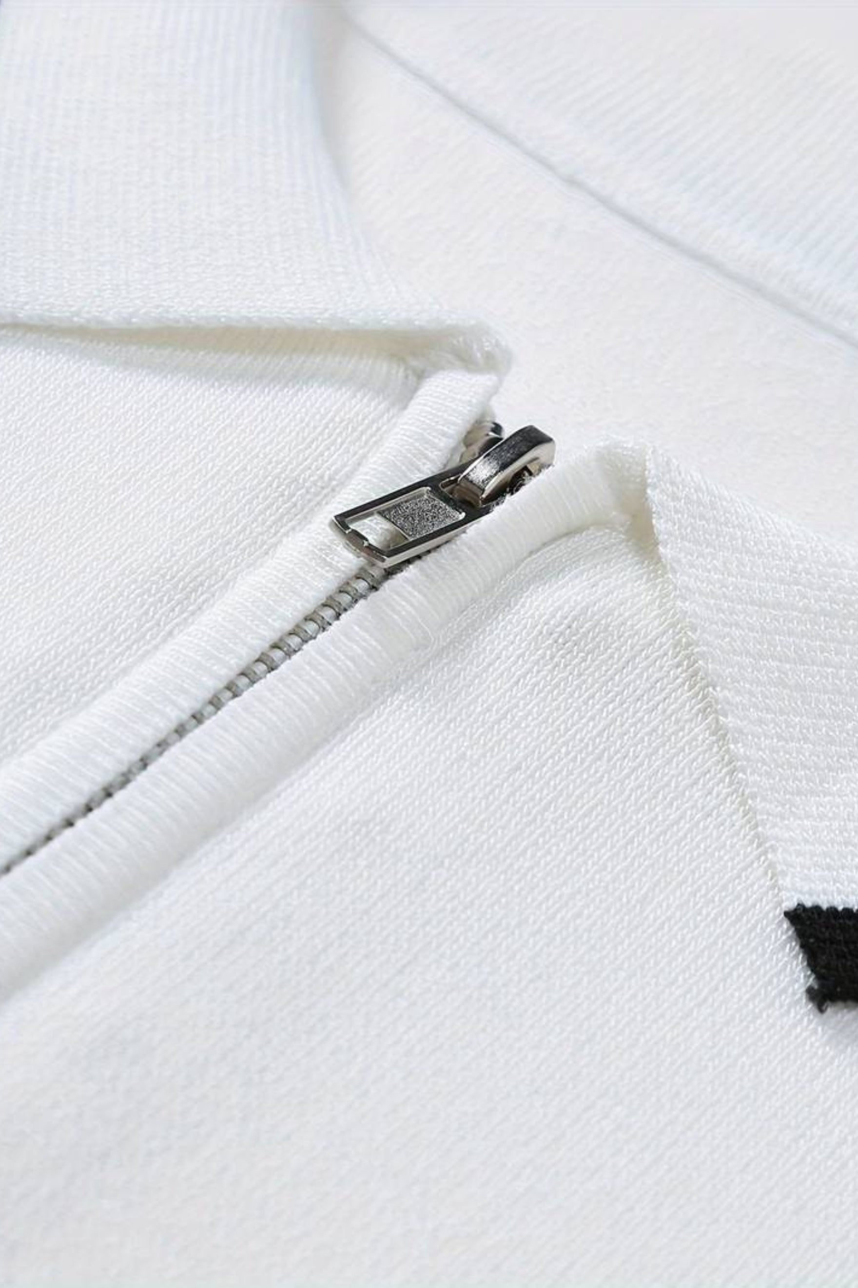 Quarter Zip Golf Polo in Knitted Fabric