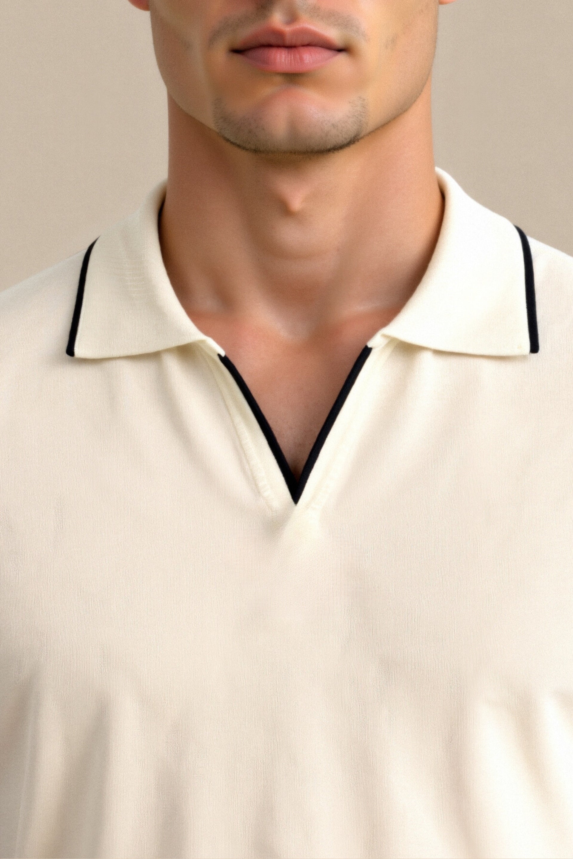 Slim Fit Polo with Contrast Details