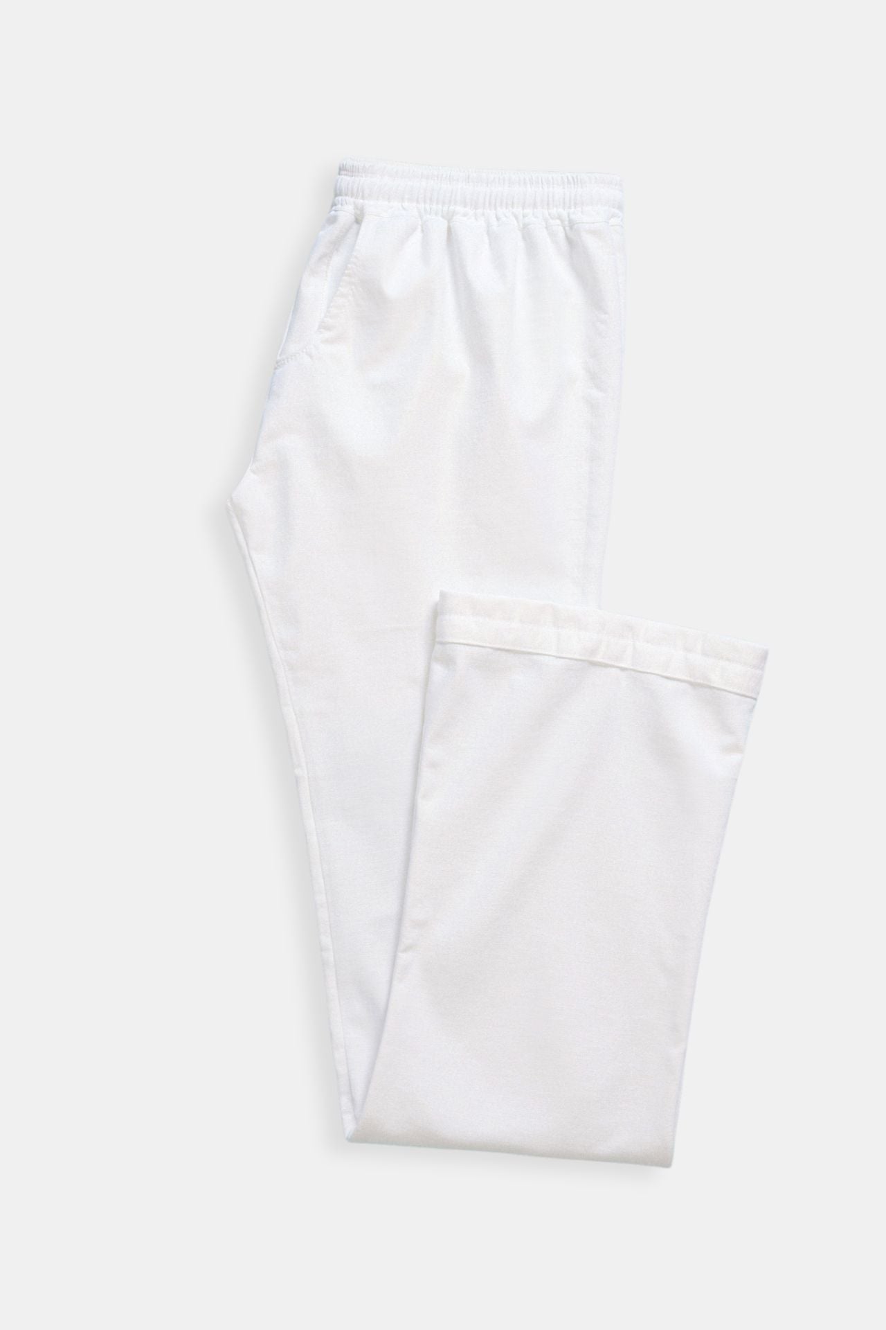 Drawstring Pants Made from Cotton and Linen Blend