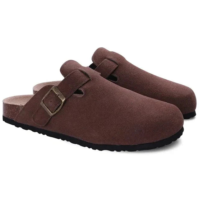Suede Mules