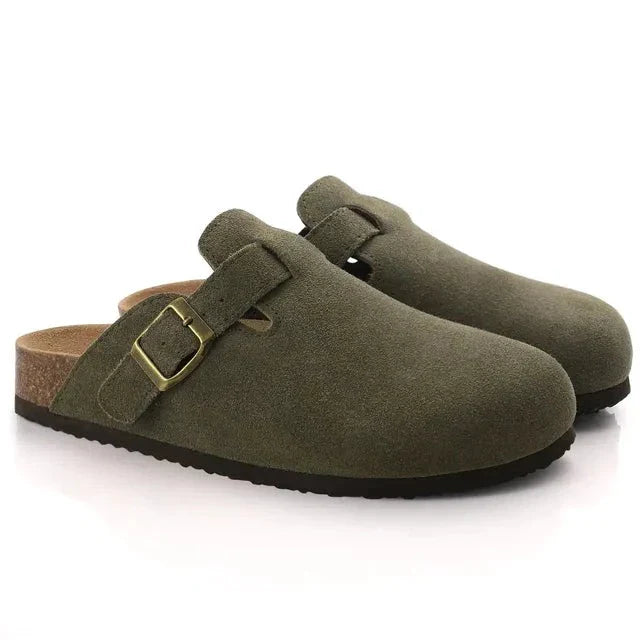 Suede Mules