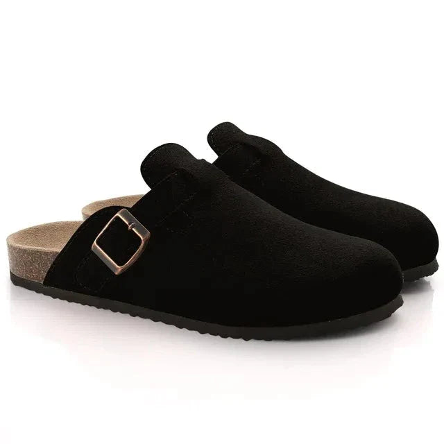 Suede Mules