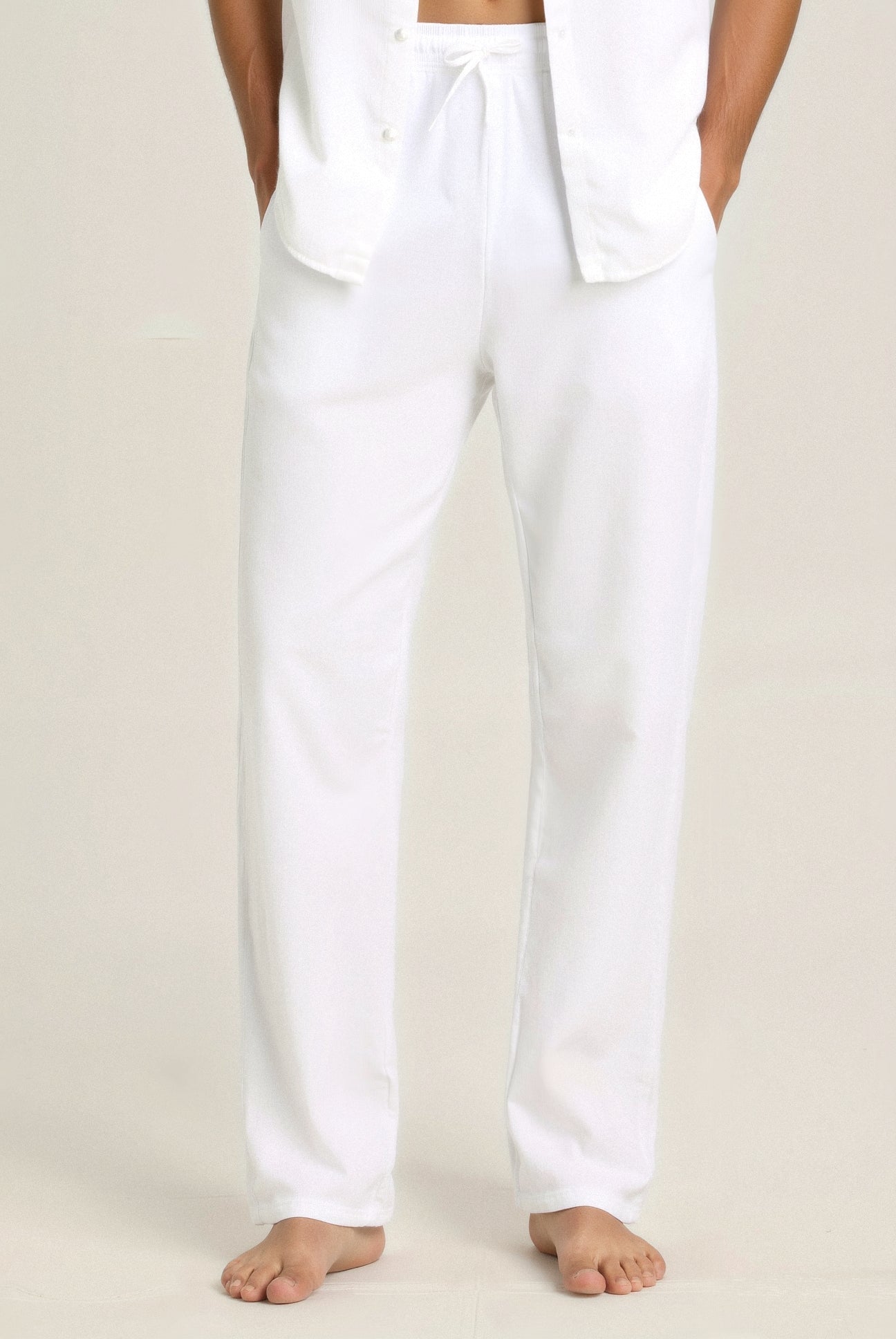 Elegant Coastal Breeze Cotton Linen Pants
