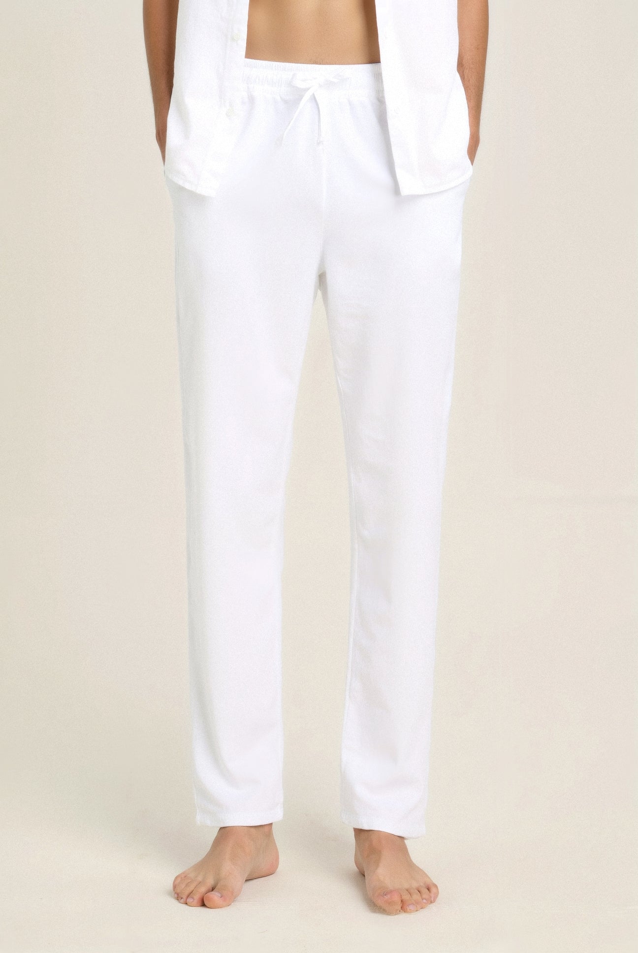 Elegant Coastal Breeze Cotton Linen Pants