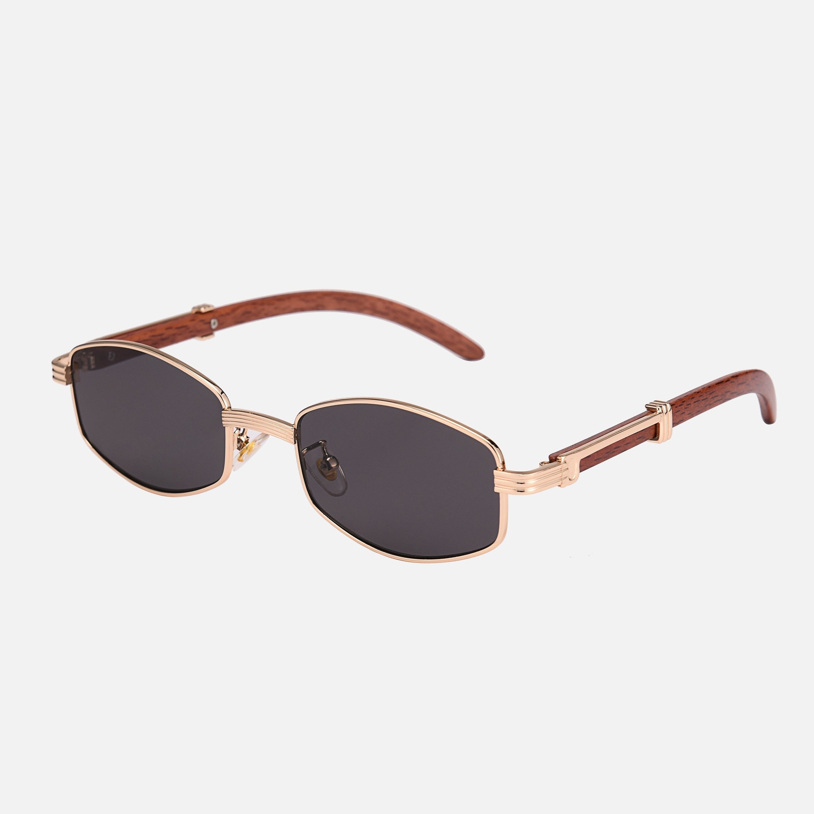 By Aurellian Wood & Gold-Plated Sunglasses