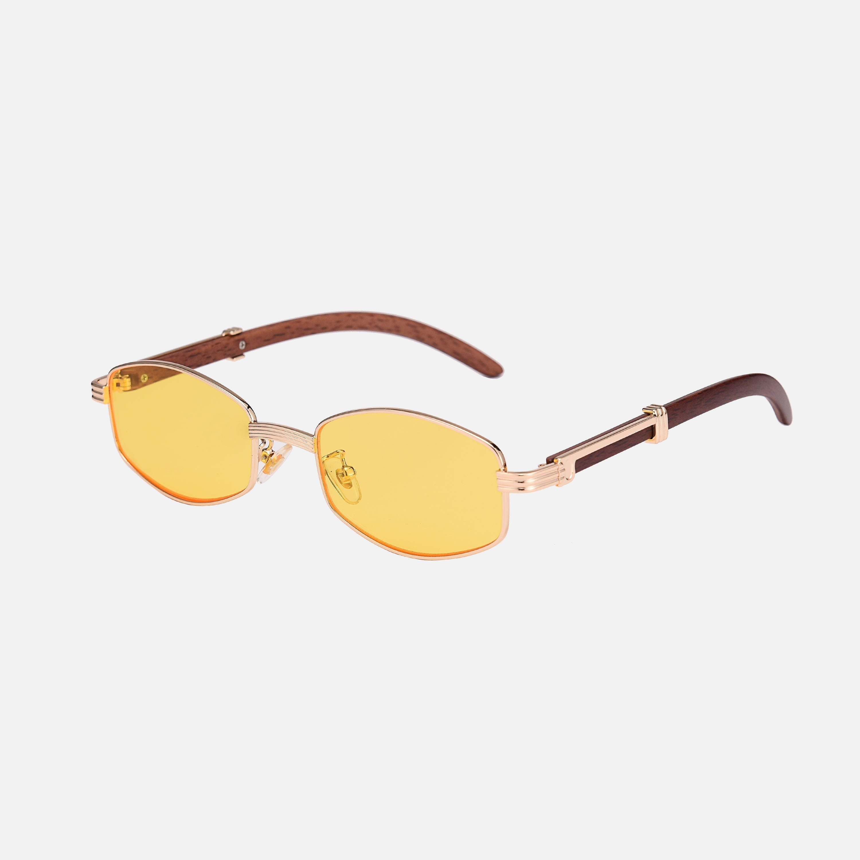 By Aurellian Wood & Gold-Plated Sunglasses