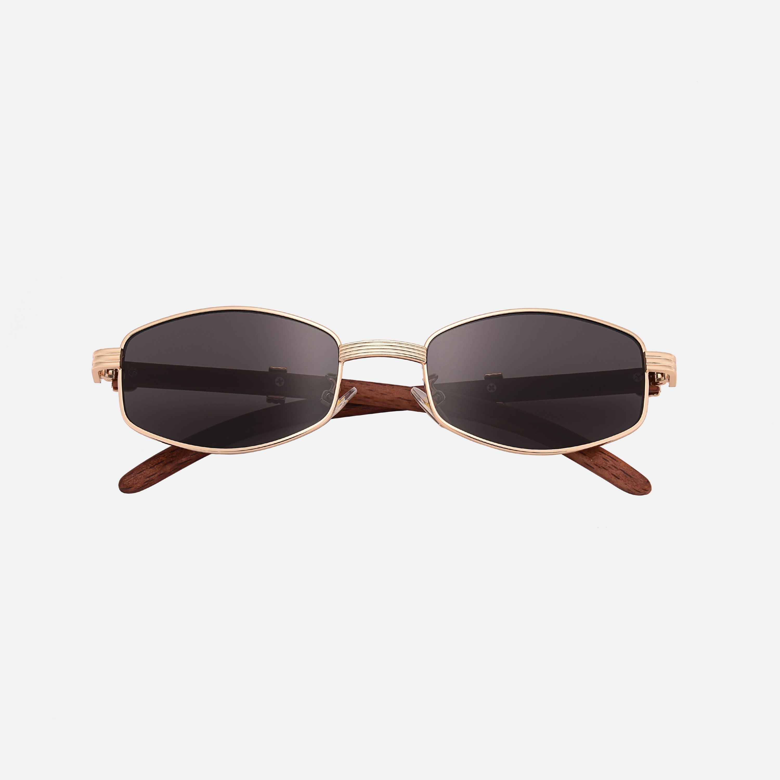 By Aurellian Wood & Gold-Plated Sunglasses