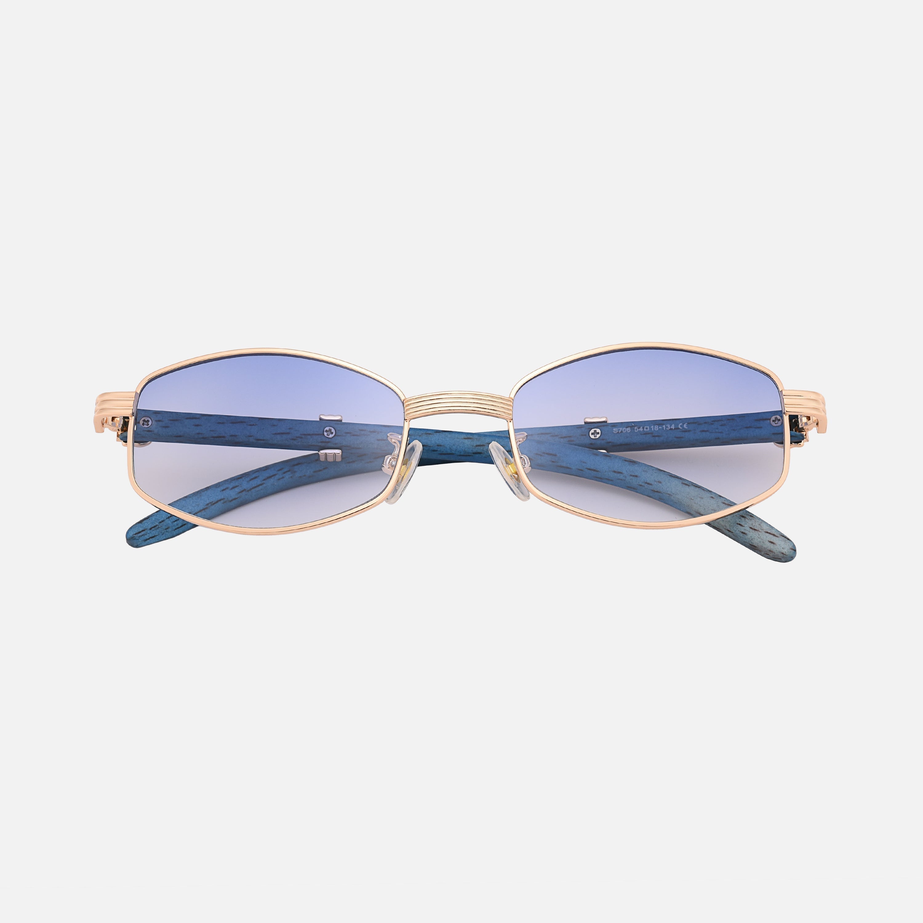 By Aurellian Wood & Gold-Plated Sunglasses