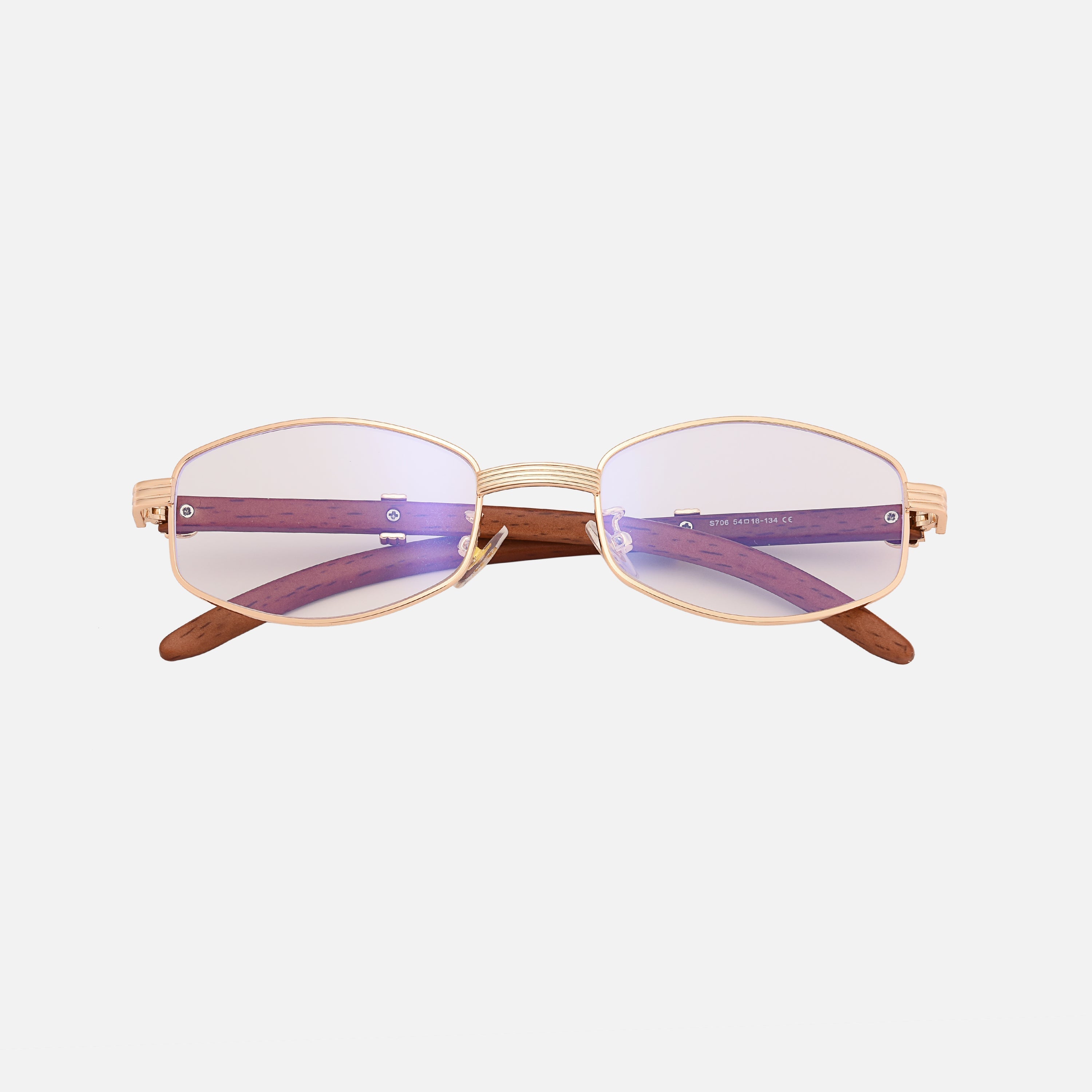 By Aurellian Wood & Gold-Plated Sunglasses