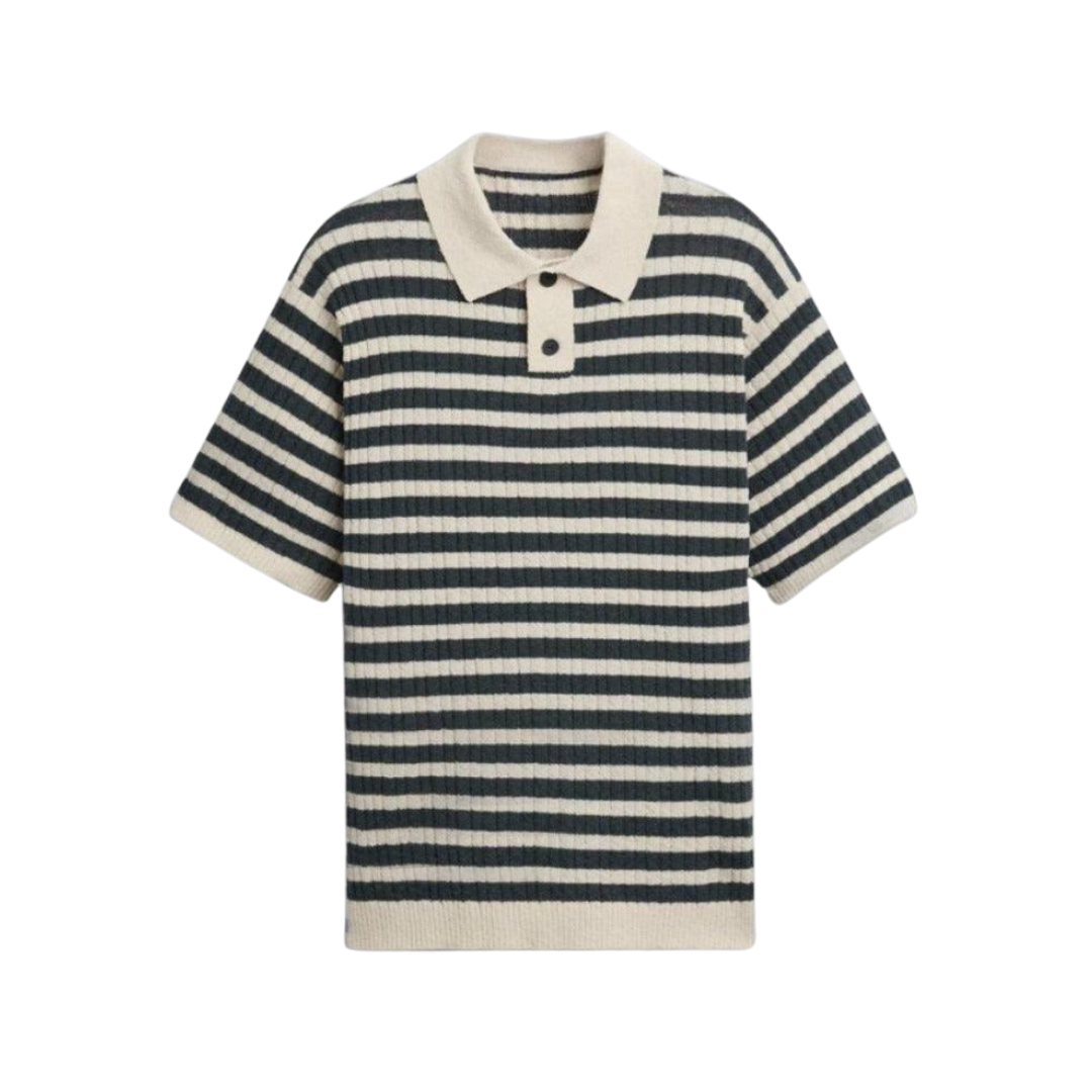 Striped Knitted Polo