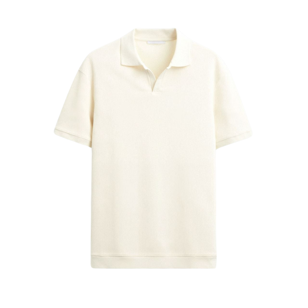 Wool Knit Polo Tee