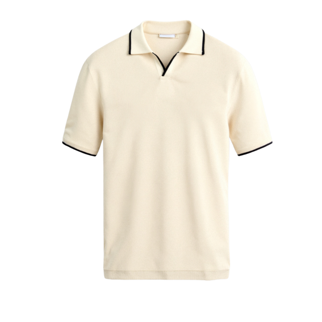 Slim Fit Polo with Contrast Details