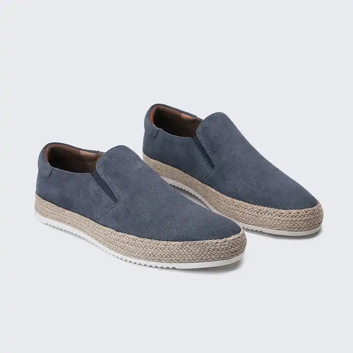 Silk Suede Slip-On Loafers Footwear