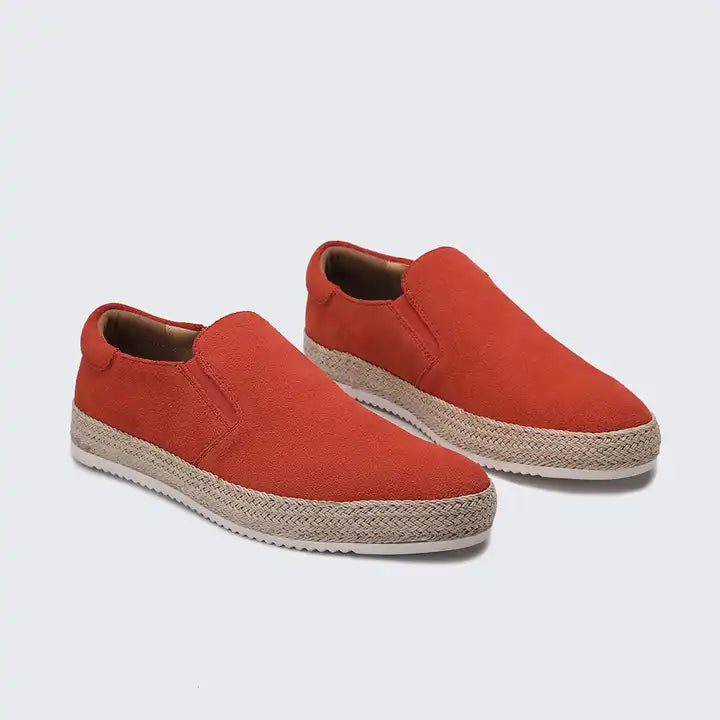 Silk Suede Slip-On Loafers Footwear