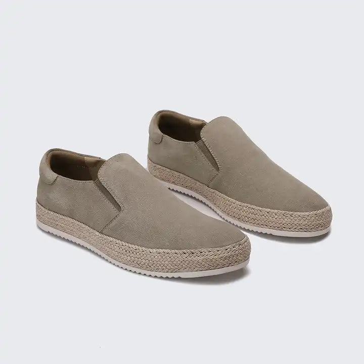 Silk Suede Slip-On Loafers Footwear