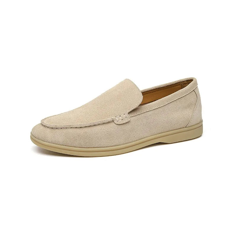 Luxury Suede Leather Slip-On Loafers