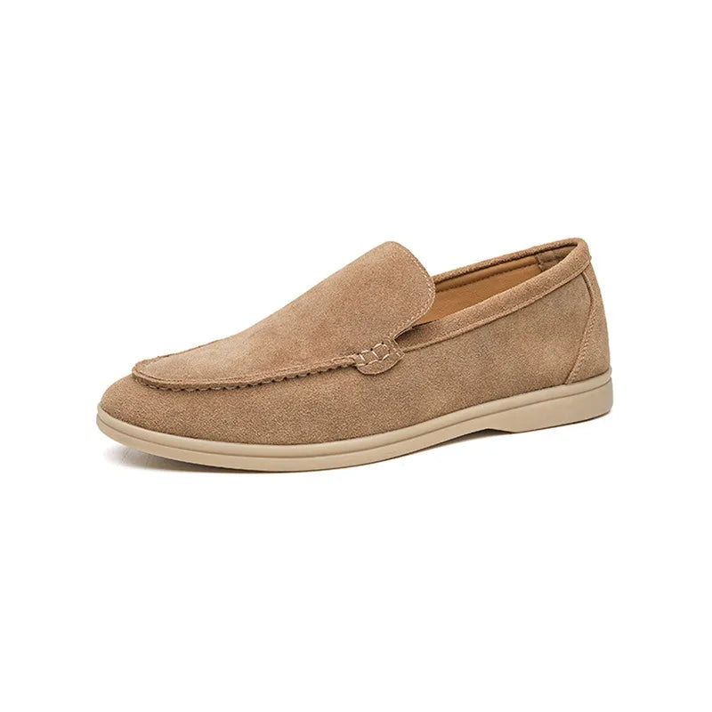 Luxury Suede Leather Slip-On Loafers