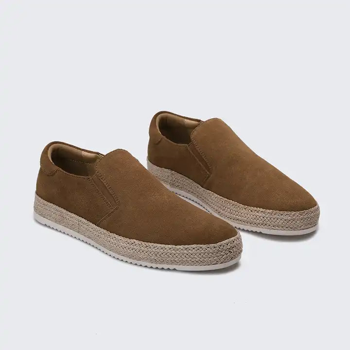 Silk Suede Slip-On Loafers Footwear