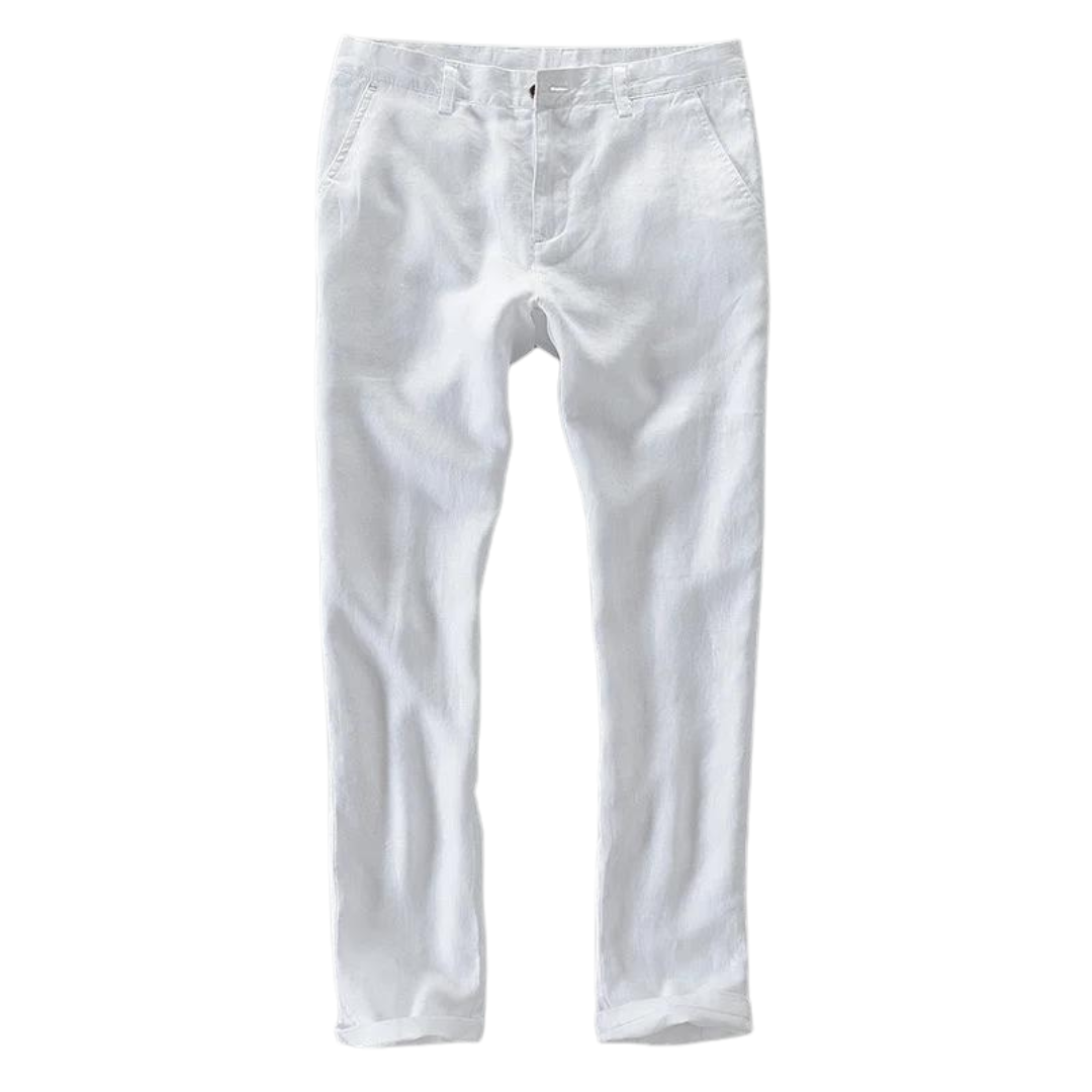 Casual Pants Made from 100% Linen