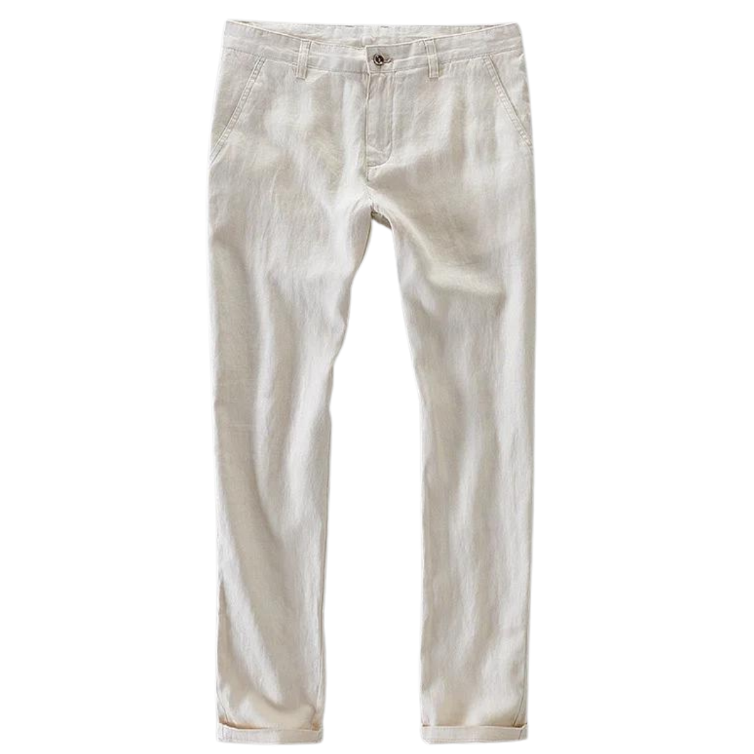 Casual Pants Made from 100% Linen