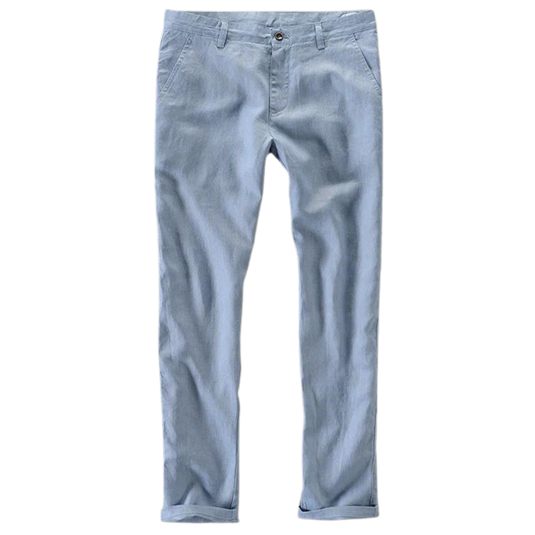 Casual Pants Made from 100% Linen