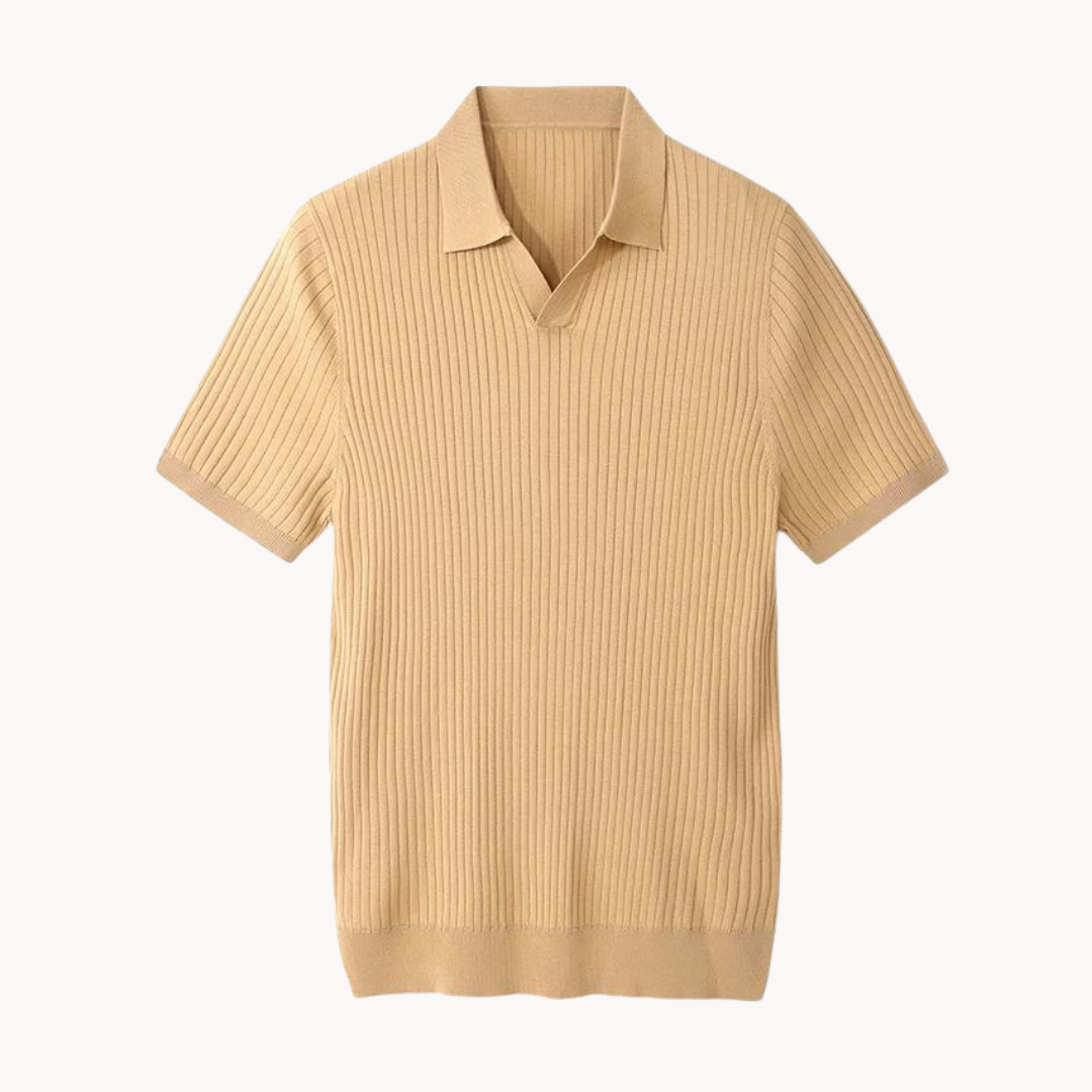 Lyocell Blend Polo - Ribbed Placket with a Tailored Fit