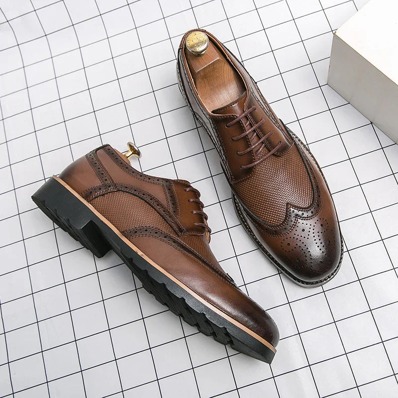 Classic Leather Brogue Shoes