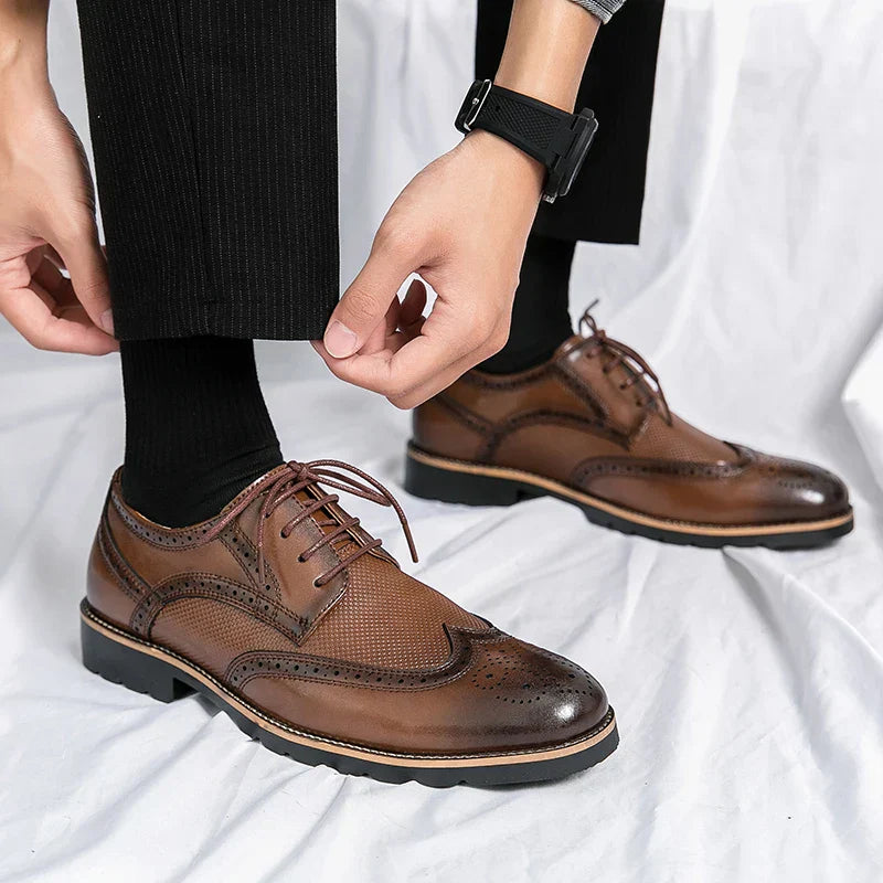 Classic Leather Brogue Shoes