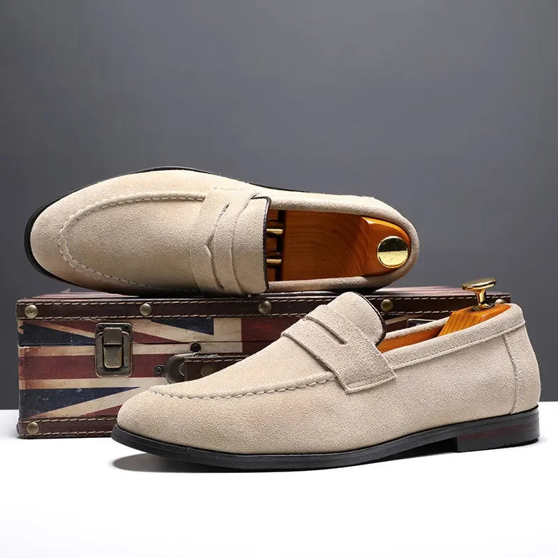 Luxury Suede Slip-On Loafers Shoes