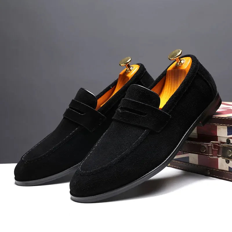 Luxury Suede Slip-On Loafers Shoes