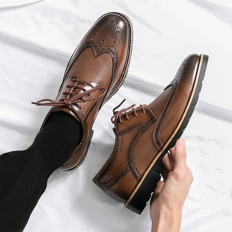 Classic Leather Brogue Shoes