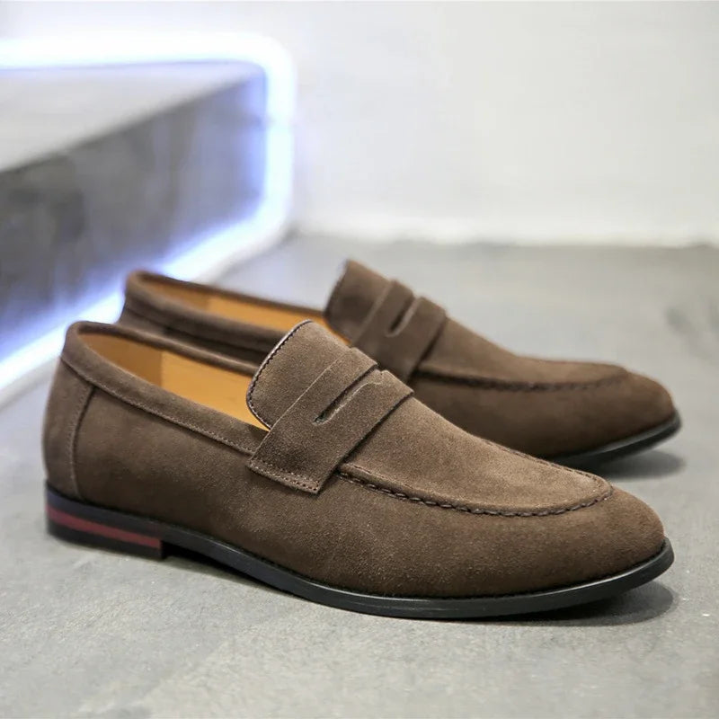 Luxury Suede Slip-On Loafers Shoes