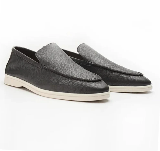 Handcrafted Cowhide Leather Slip-On Loafers