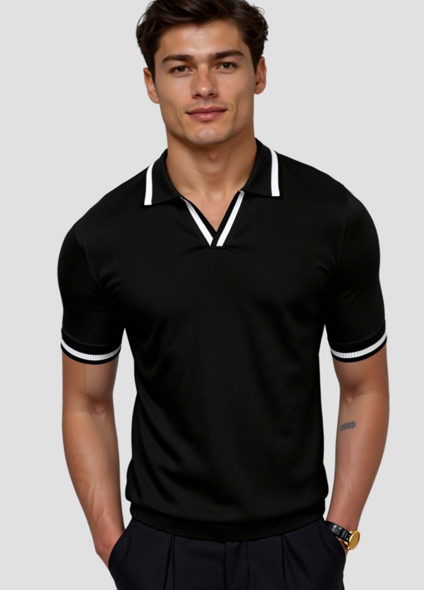 Soft Blend Polo – Tailored Design & Breathable Slim Fit